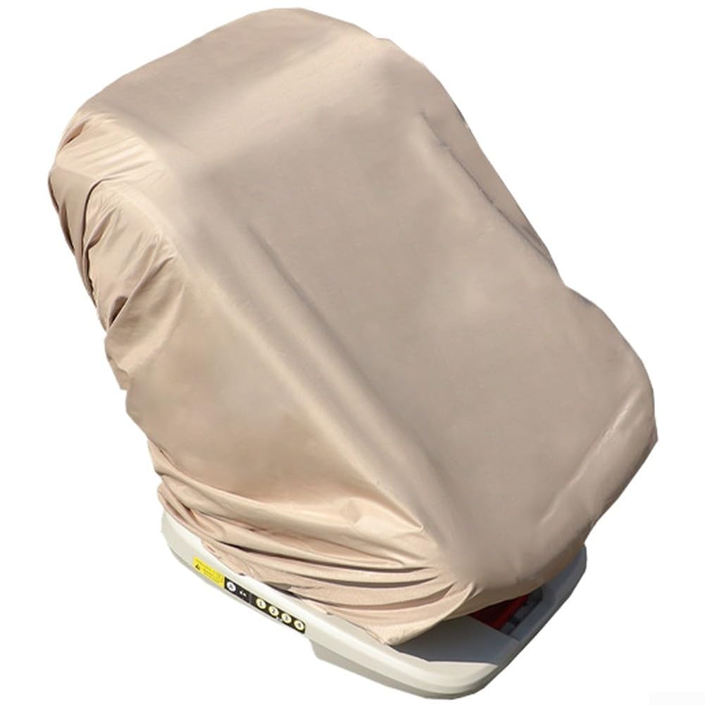 Car Baby Seat Protective Cover, Oxford Cloth Dust and Moisture Resistant Sunshade for Infant Safety Chair, Temperature Control(Khaki)