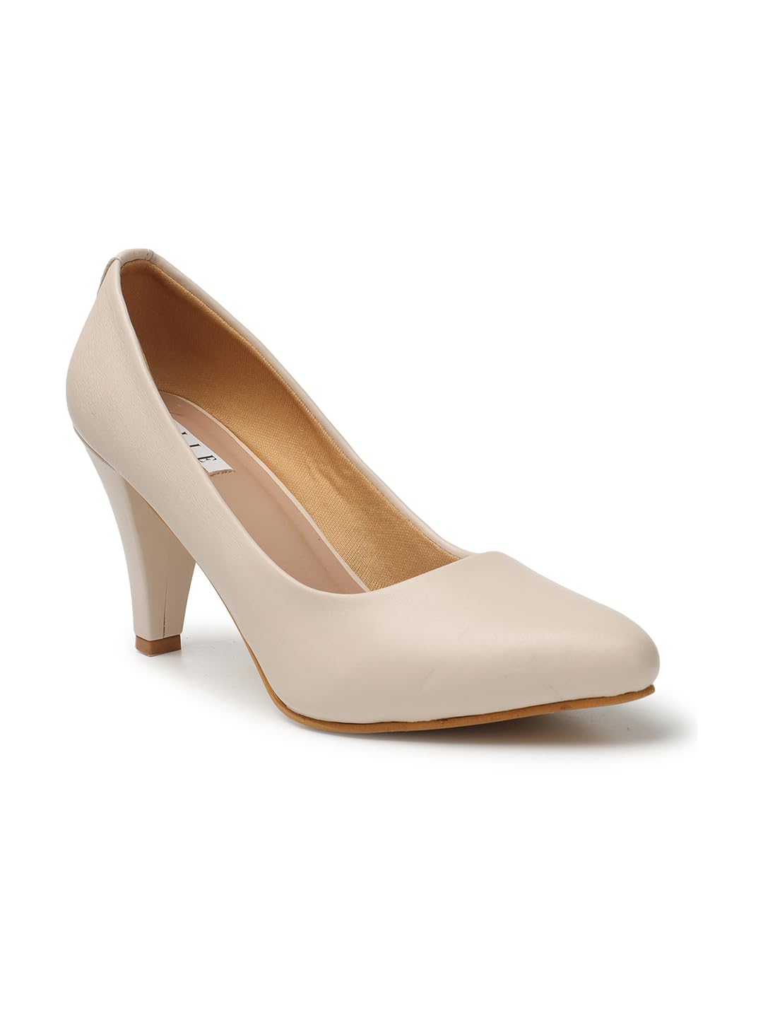 elle Women's Solid Pointed Toe Slip-On Pumps-picture-12