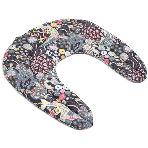 Giraffenland Johanniskern Grain Neck Pillow with Chambers, Organic Fabric Underwater, Neck Pillow, Heat Cushion for Neck