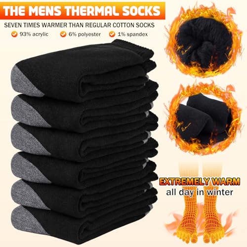 Image of Thermal Socks for Men - Winter Warm Socks Mens Womens for Cold Weather, Extreme Temperatures
