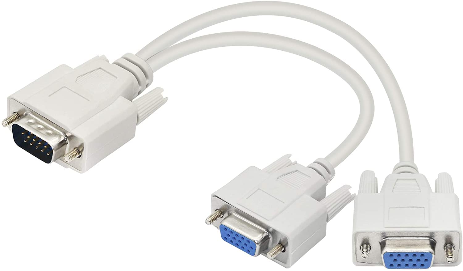 H-its Kabel : ( 1 Piece VGA Y Splitter Cable Video Adapter Male to 2 Ports Female - VGA Splitter Cable Adaptor - VGA Male to 2 Port VGA Female Cable - White (B09Y4MN7F1) Amazon Price History, Amazon Price Tracker