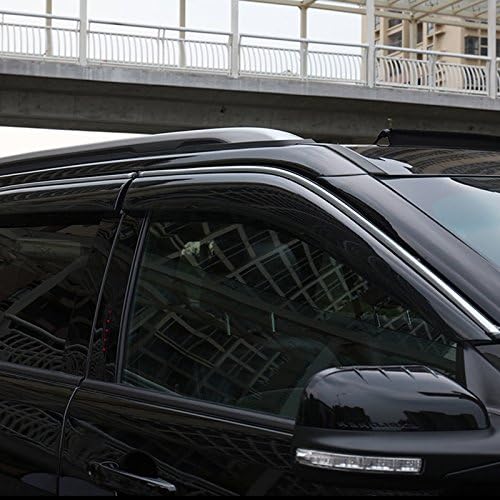 ITrims Plastic Exterior Window Visors Awnings Wind Rain Sun Deflector Visor Guard Vent Cover 4PCS for Ford Explorer 2011-2018