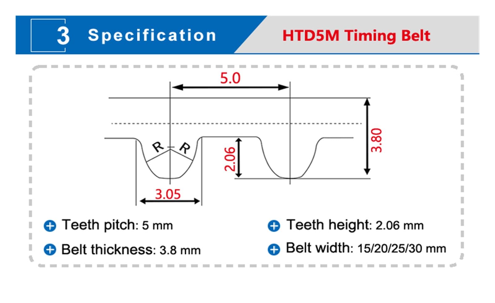 Cinghia Dentata HTD 425-5M 85 Denti 15mm - Foto 9