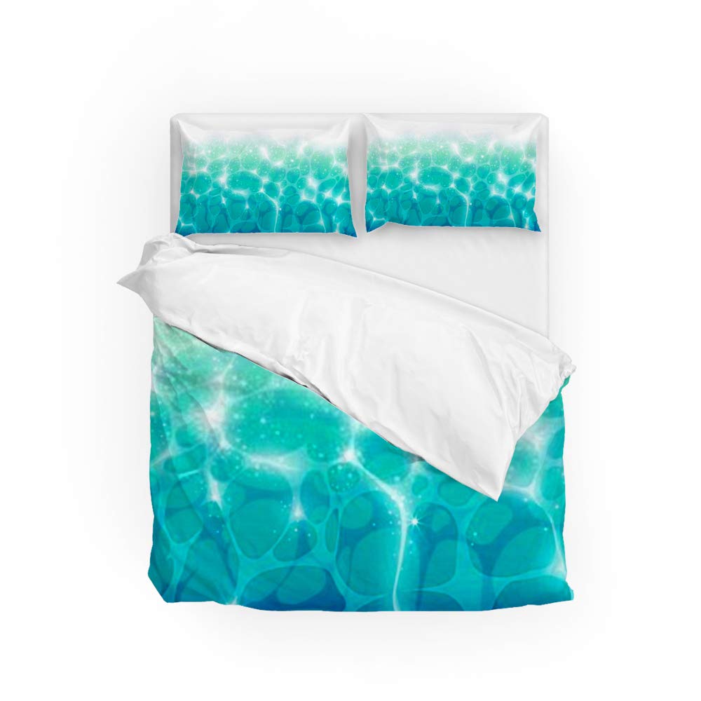Ensemble de housse de couette et taies d'oreiller lit adulte microfibre
