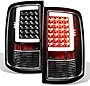 AKKON - For 2009-2018 Dodge Ram 1500 10-18 2500/3500 Black LED Tube Tail Lights Lamps Pair (Driver+Passenger) Side