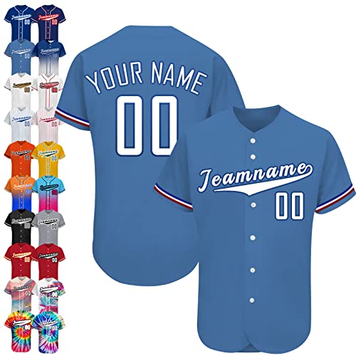 La Mejor Lista de Ropa de Béisbol para Niño favoritos de las personas. 39 kioskbanks Jersey de béisbol Personalizado Uniforme Deportivo Personalizado con Botones Impresos Nombre y Número Hombres Mujer Estilo Juvenil10