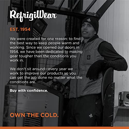 Refrigiwear Premium Insulated Cotton Jersey Knit Work Gloves With Pvc Dot Grip (Black, Large) - Pack Of 12 Pairs #TOP4