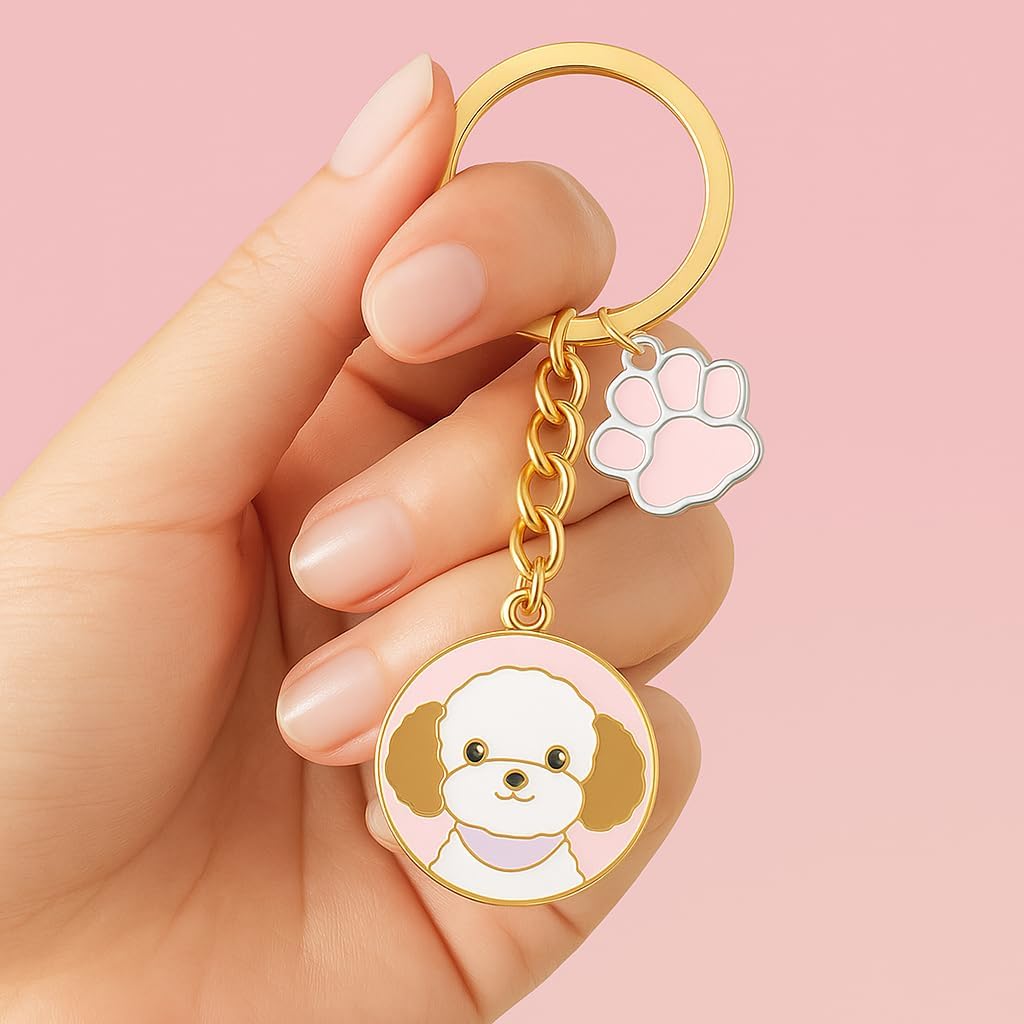 Dog Keychain, Puppy Keychains Bag Charms for Women image 5