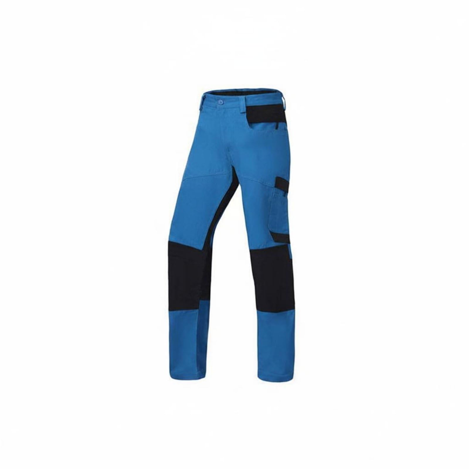 Pantaloni Antitaglio Tasche Multiple Pantaloni Antitaglio Motosega Protezione Rinforzata Abbigliamento Protettivo per Cantiere, Blu Chiaro 34