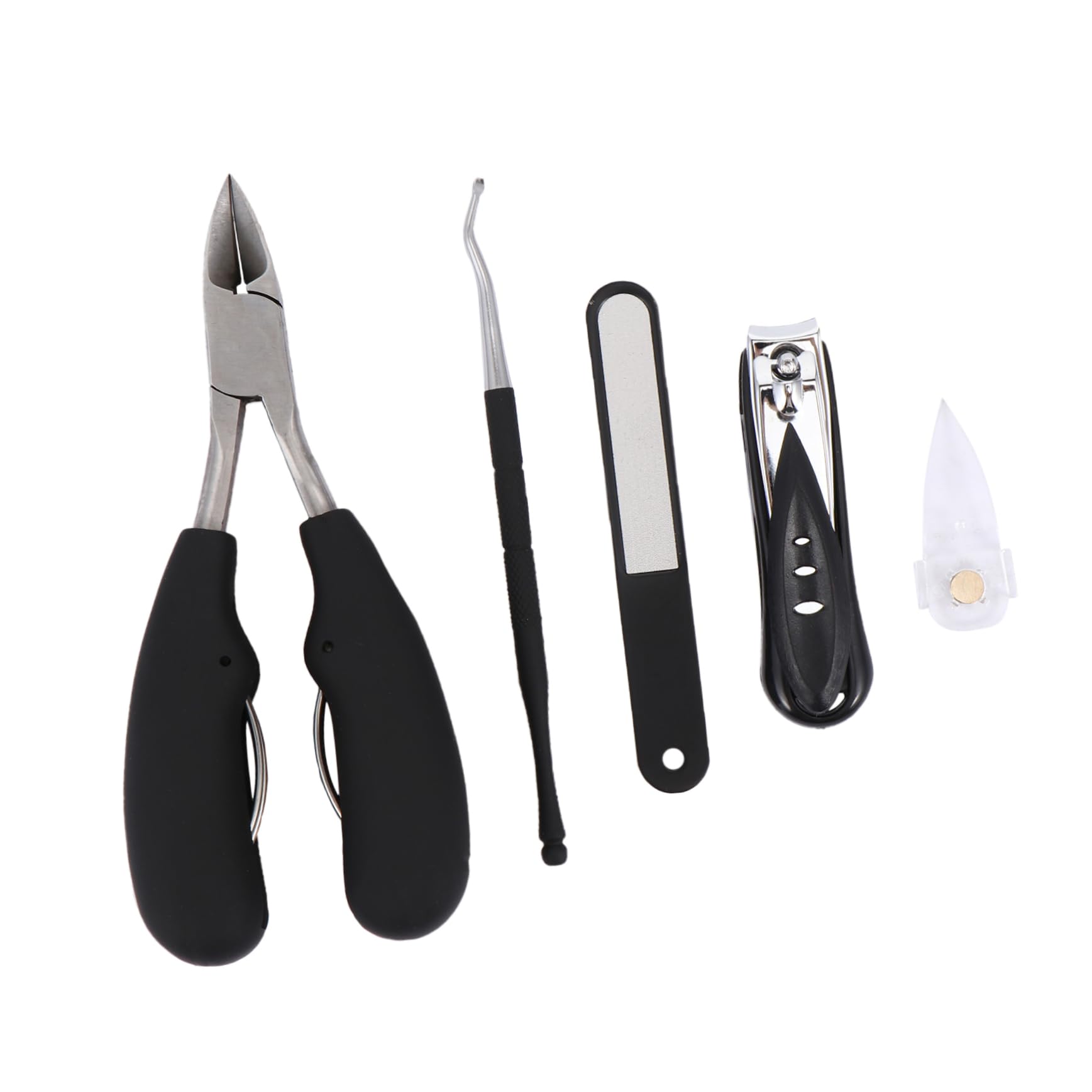 FOYTOKI 5pcs Manicure Set Nail Clippers Cuticle Clippers Fingernail Clipper Tool Kit Lightweight for Home Use