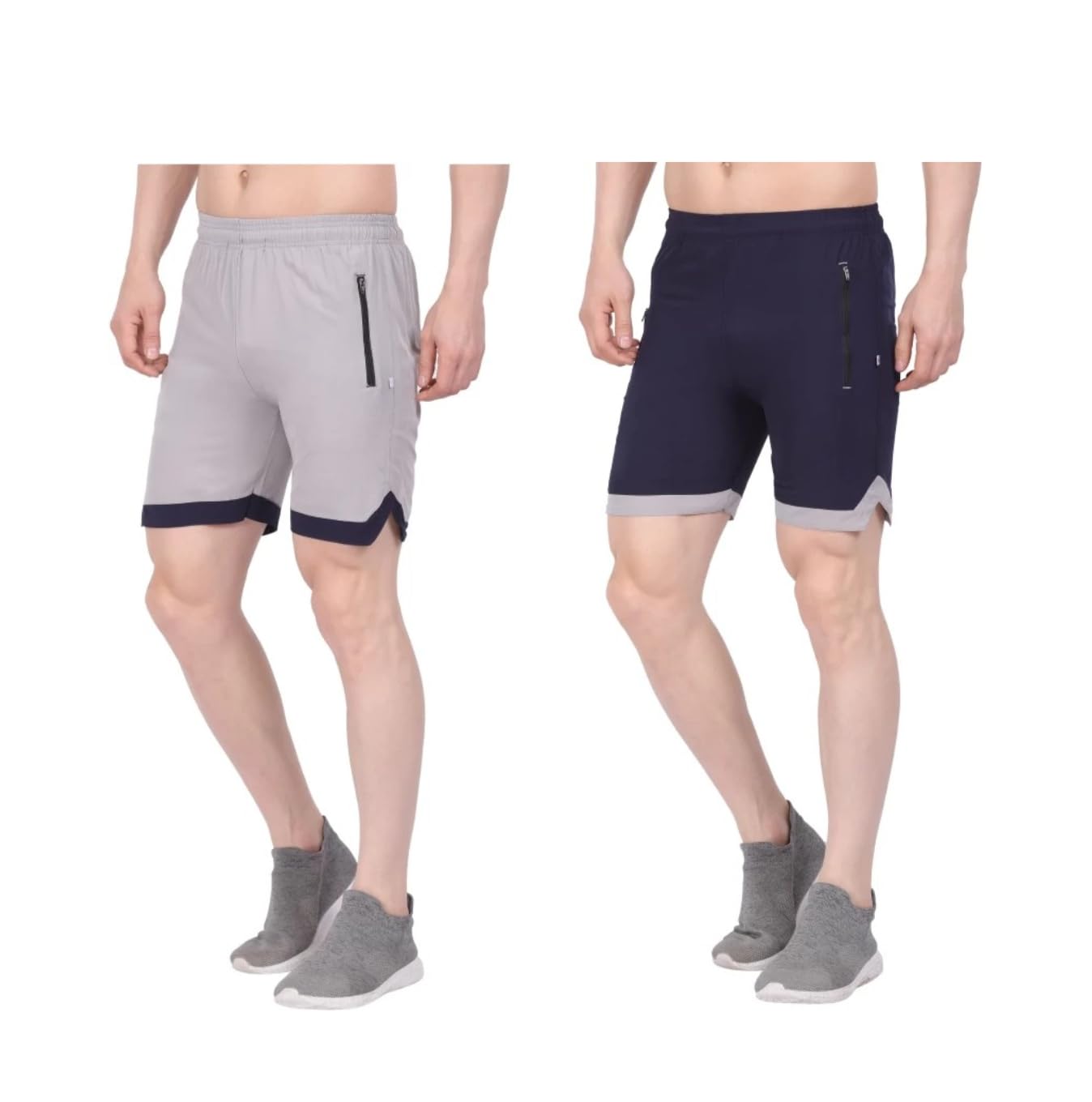 Blacktail Men's Pack 2 IRunning Quick Dry Shorts Gym Athletic Workout Shorts for Men with Double Phone Pockets-image-15