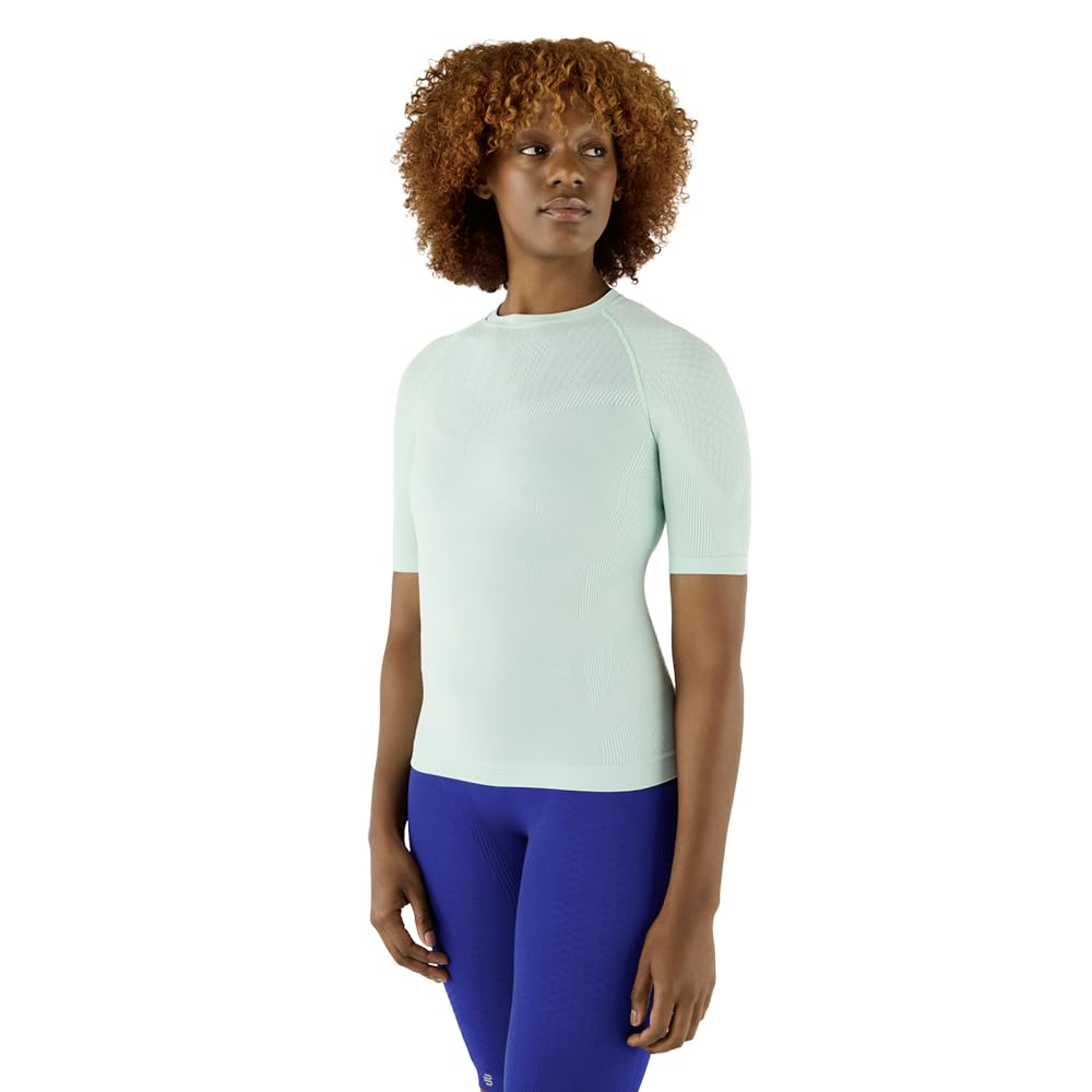 BAUERFEIND Kompressions-Shirt „Sports Compression Shirt Short Sleeve“, Kurzarm-Shirt für Damen, Für verbesserte Durchblutung der Torso- und Armmuskulatur, Polyamid/Elasthan