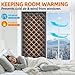 Window Thermal Heat Blocker, 3-Layer Heavy Oxford Cotton Draft-Proof, Self-Adhesive Tool-Free, Blocks Cold for Living Room/Balcony Windows (Black 135x170cm)