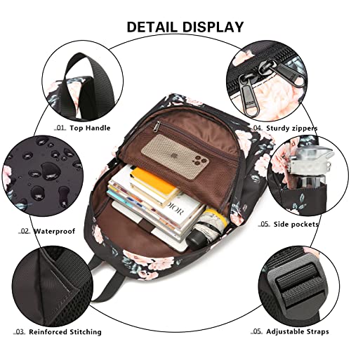 School backpack for Teen Girls Women Travel Laptop Backpack College Bookbag Kids Backpack with Lunch Bag Pencil Bag2