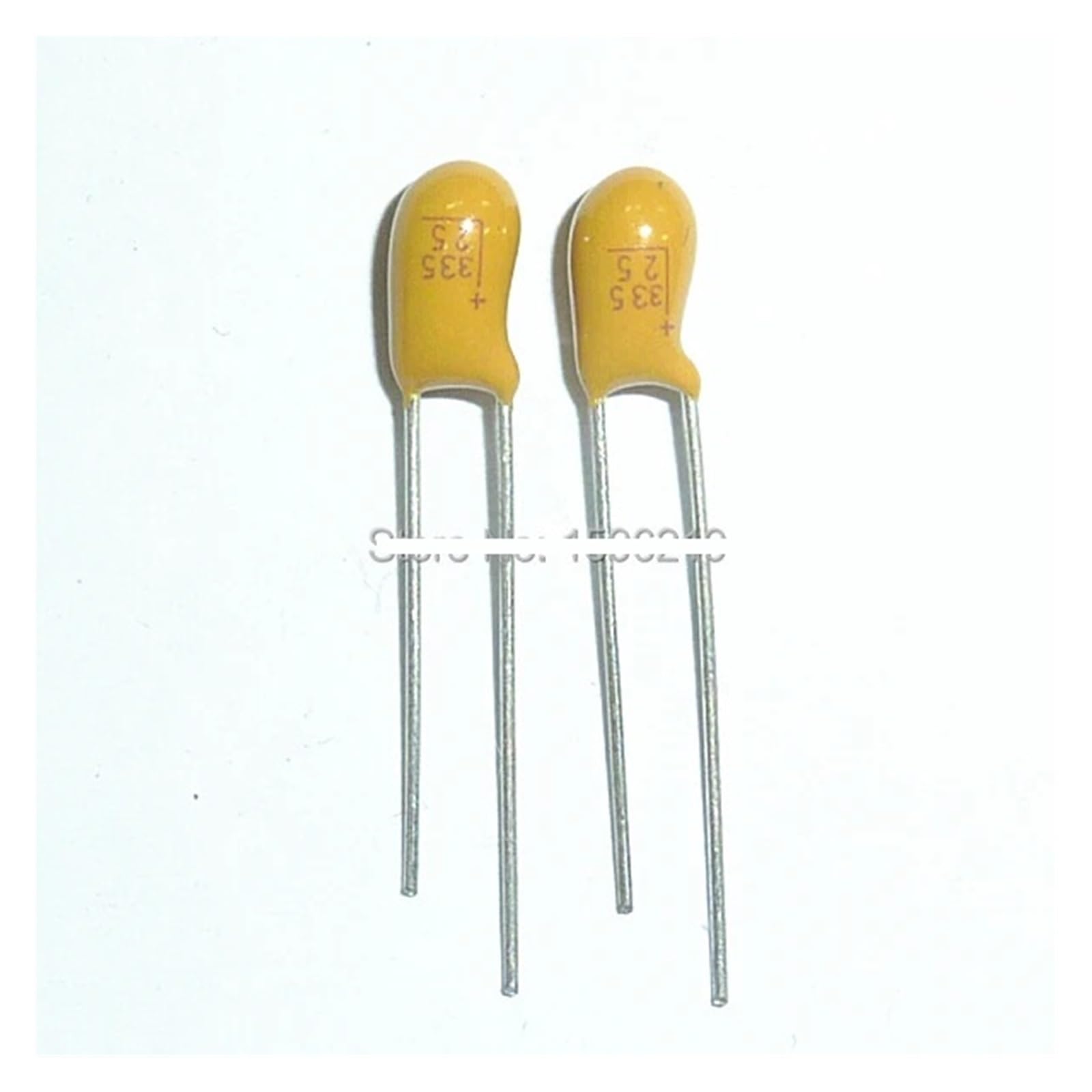 AARTERZZA 50pcs Tantalum Capacitor 3.3uF 25V 25V3.3uF Dip Radial