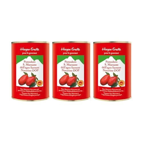 Tomates pelées 3 x 400 g : tomates San Marzano, considérées comme les tomates les plus aromatiques du monde Cover