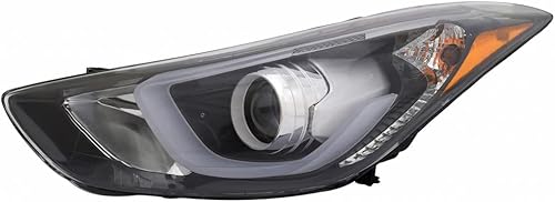 KarParts360 Para Hyundai Elantra Headlight 2014 2015 2016 lado del conductor  Halógeno  Proyector  Reemplazo para HY2502188  92101-3X450