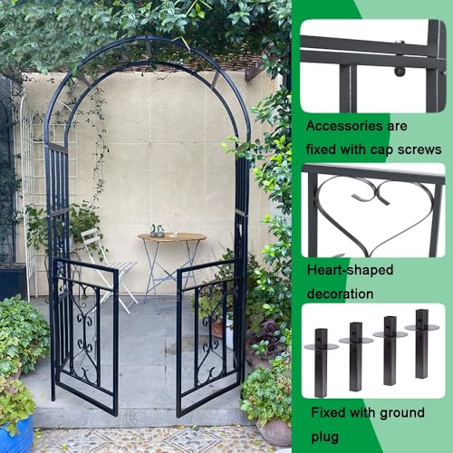 Arche de jardin largeurs 2,6m 3m 3,4m support plantes - 8