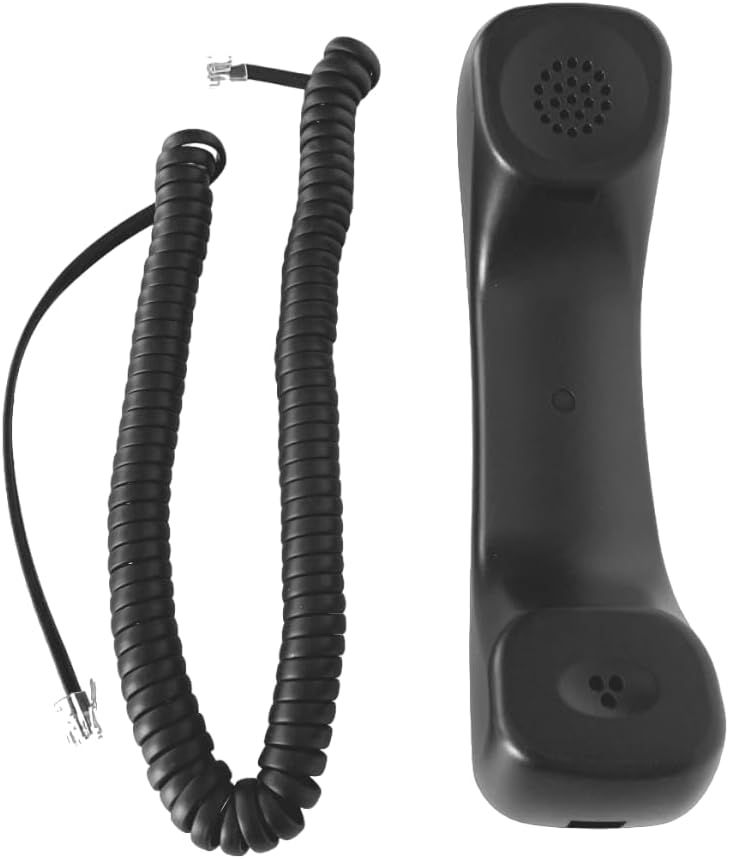 The VoIP Lounge Replacement Handset Receiver with Curly Cord for Grandstream GXP21XX & GXP162X Series IP Phone