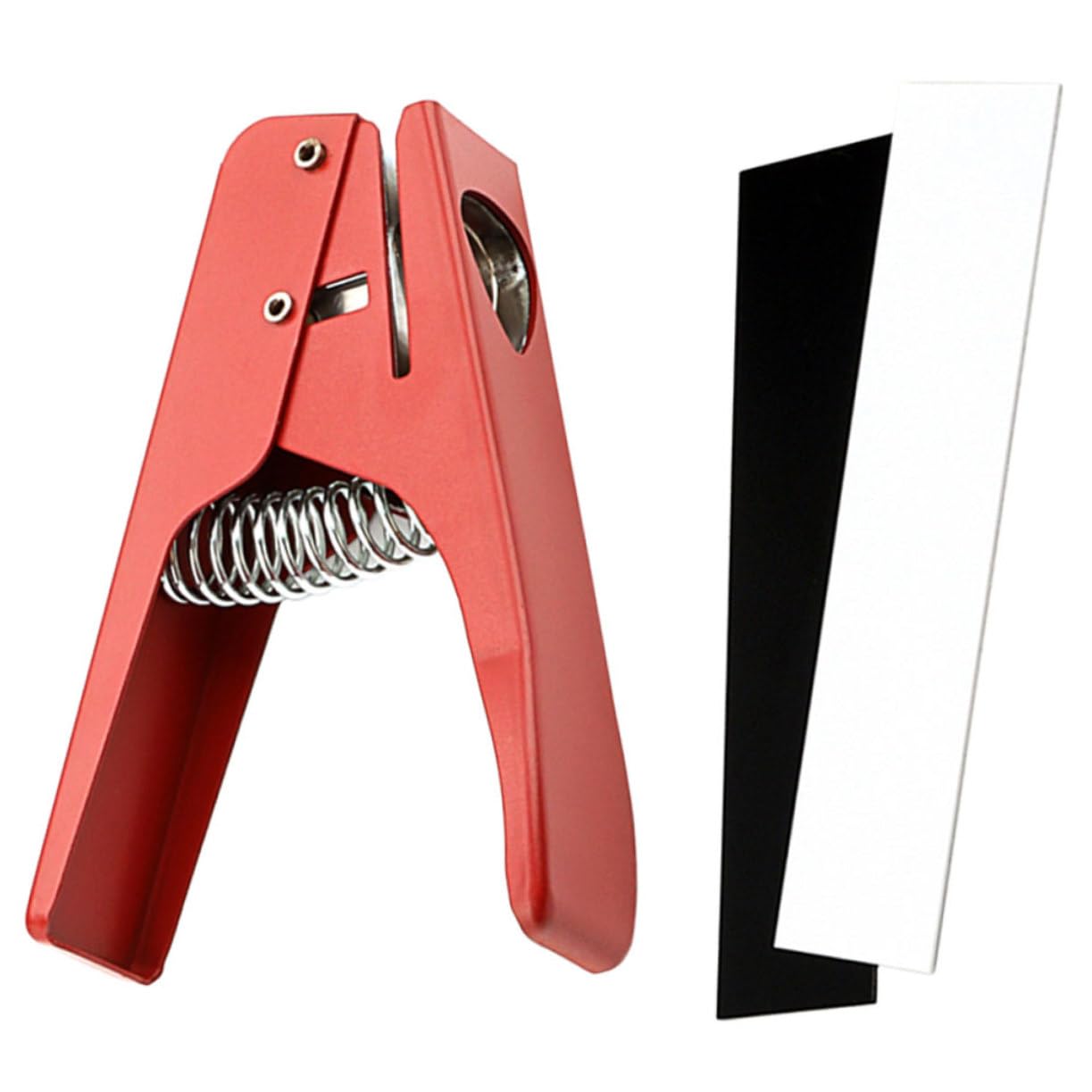 UPKOCH Strumento Perforatore per Plettro Chitarra Fai da Te in Metallo Resistente Molla, Utensile Liutaio Spesso per Accessori Chitarra e Basso, Taglierina Professionale per Creazione