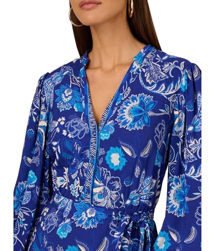 Image of Adrianna Papell Printed Short Dress