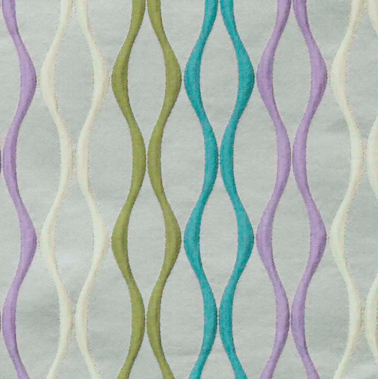 Fabric Mart Direct Multi Color Jacquard Fabric By The Metre, 54 inches or 137 cm width, 1 Metre Multi Jacquard Fabric, Stripes Swirls, Upholstery Drapery Curtain Wholesale Fabric, Window Treatment