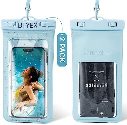 Floating Waterproof Phone Pouch Filled with Sponge Universal Cellphone Dry Bag Case with Lanyard for iPhone 15 14 13 12 Pro Max Xs Max XR X 8 7 6S Plus SE, Galaxy S22 S21 S20, HUAWEI P50 up to 7.0