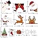 Tifeson Christmas Window Clings Holiday Decorations - 79 PCS Xmas Snowflake Window Sticker - Santa Claus Snowman Window Decals for Christmas Party