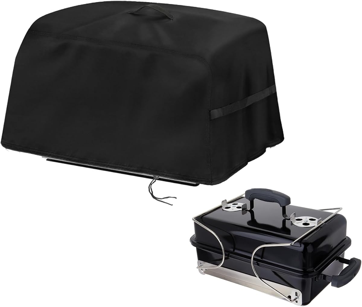 Grill Cover Fit for Weber Go-Anywhere Charcoal Grill | Waterproof Portable Charcoal Grill Cover,Outdoor Small BBQ Smoker Grill Cover-12"D x 20"W x 15"H