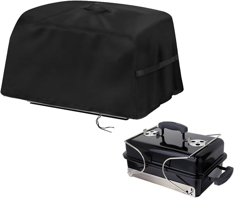 Grill Cover Fit for Weber Go-Anywhere Charcoal Grill | Waterproof Portable Charcoal Grill Cover,Outdoor Small BBQ Smoker Grill Cover-12"D x 20"W x 15"H
