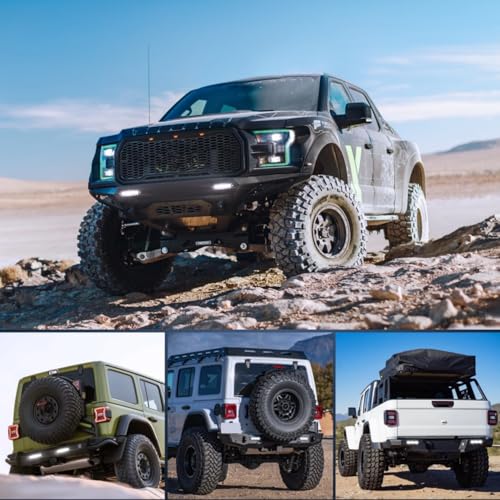 YCHOW-TECH 7 Inch Flush Mount LED Pods, 60W Spot Flood Combo Beam Off Road Light Waterproof Bumper Grill Mount LED Reverse Lights LED Fog Lights for 4x4 Truck SUV Jeep Tacoma, 2PCS by YCHOW-TECH - Image 8