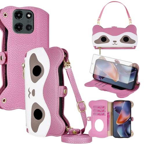 Coque pour Moto G 5G 2025 XHX US Rose idéale en ville et au bureau