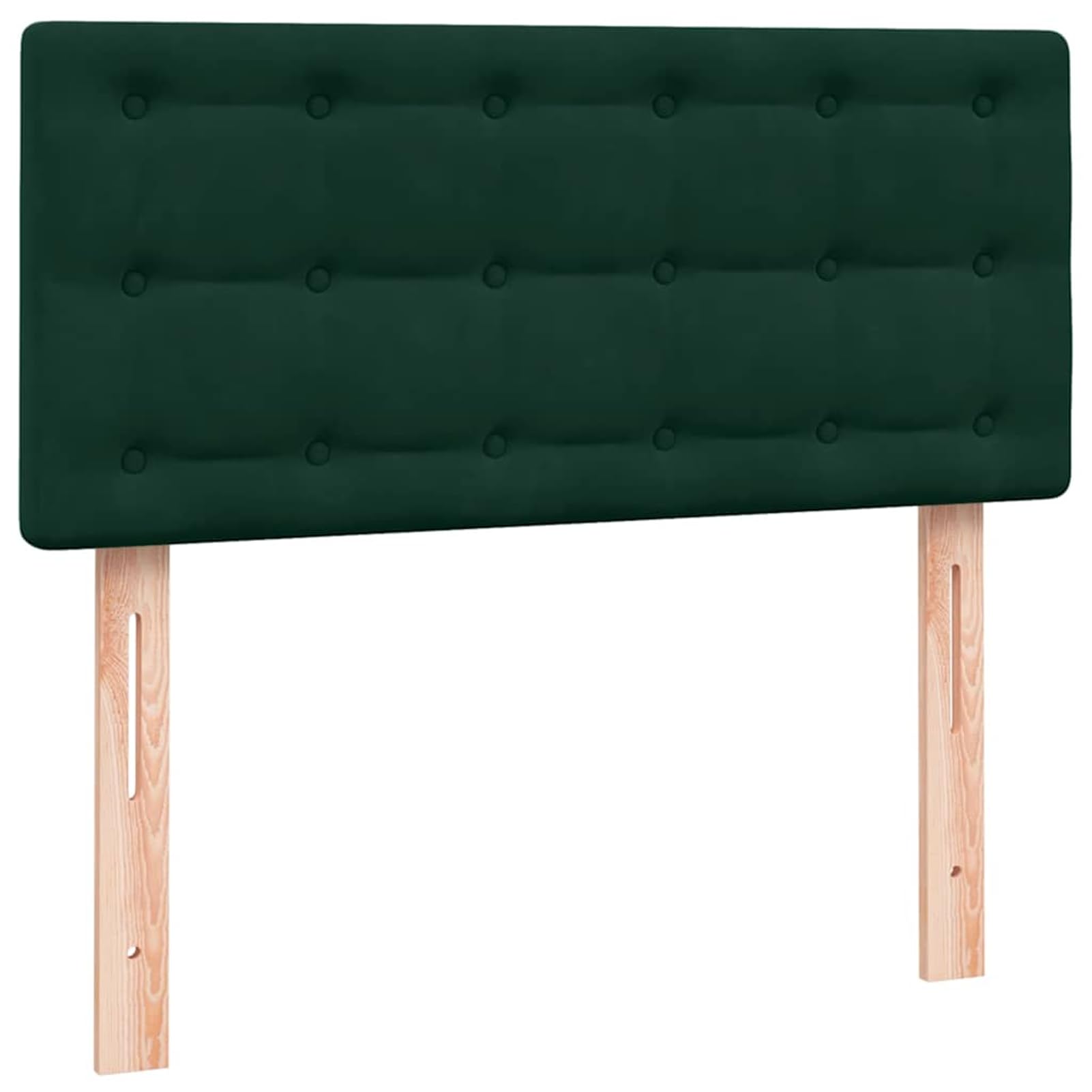 ATOMSTACK MAKER Letto a molle, 80 x 220 cm, con materasso a molle insacchettate, rivestimento in velluto verde scuro, testiera regolabile in altezza, coprimaterasso traspirante, per un sonno riposante