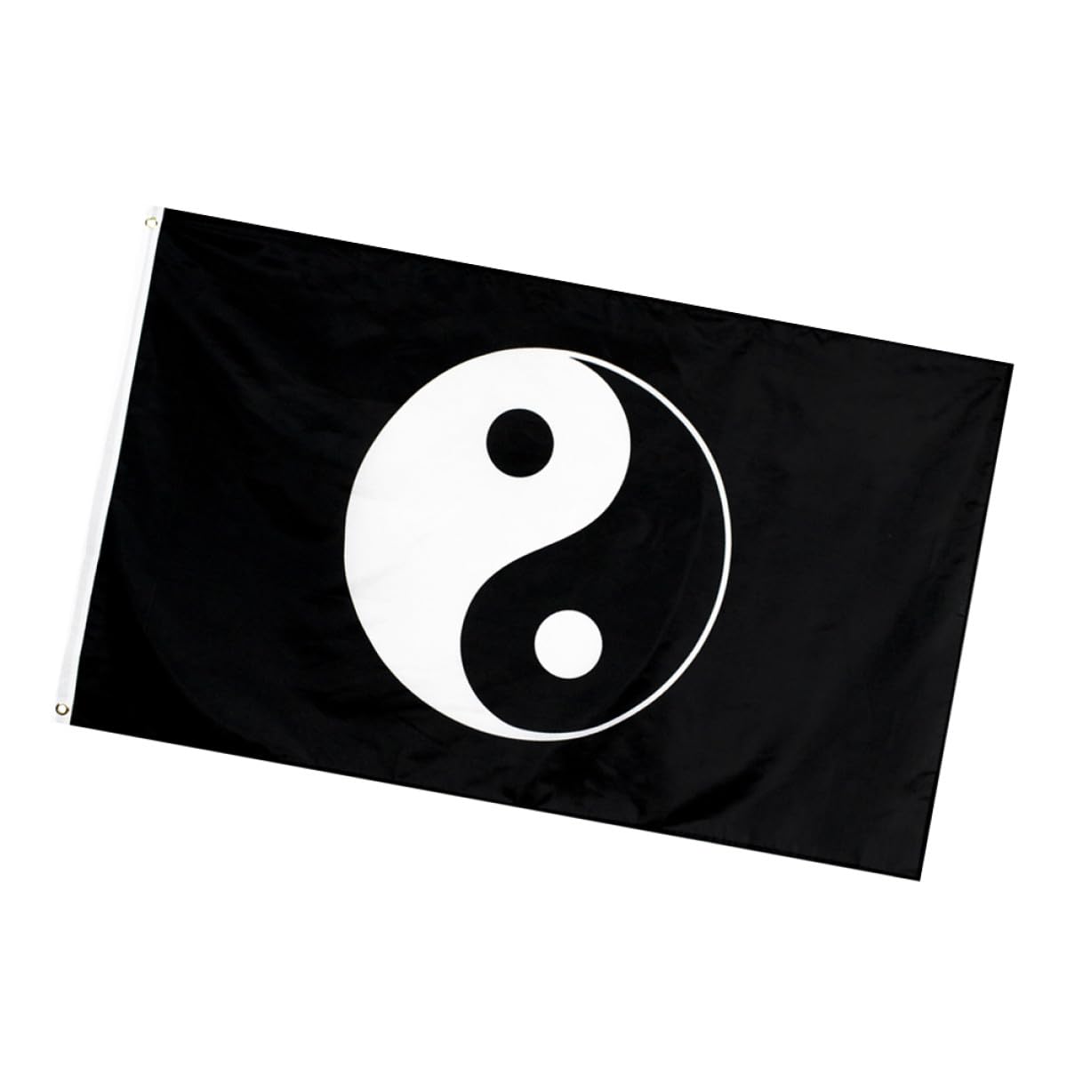 Bandera Yin Yang para jardín que no se desgasta y decoración lavable de exterior contra el sol