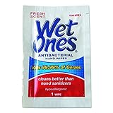 Wet Ones 4723 Antibacterial Individually Wrapped Single Wipe 24-Count (Case of 10)