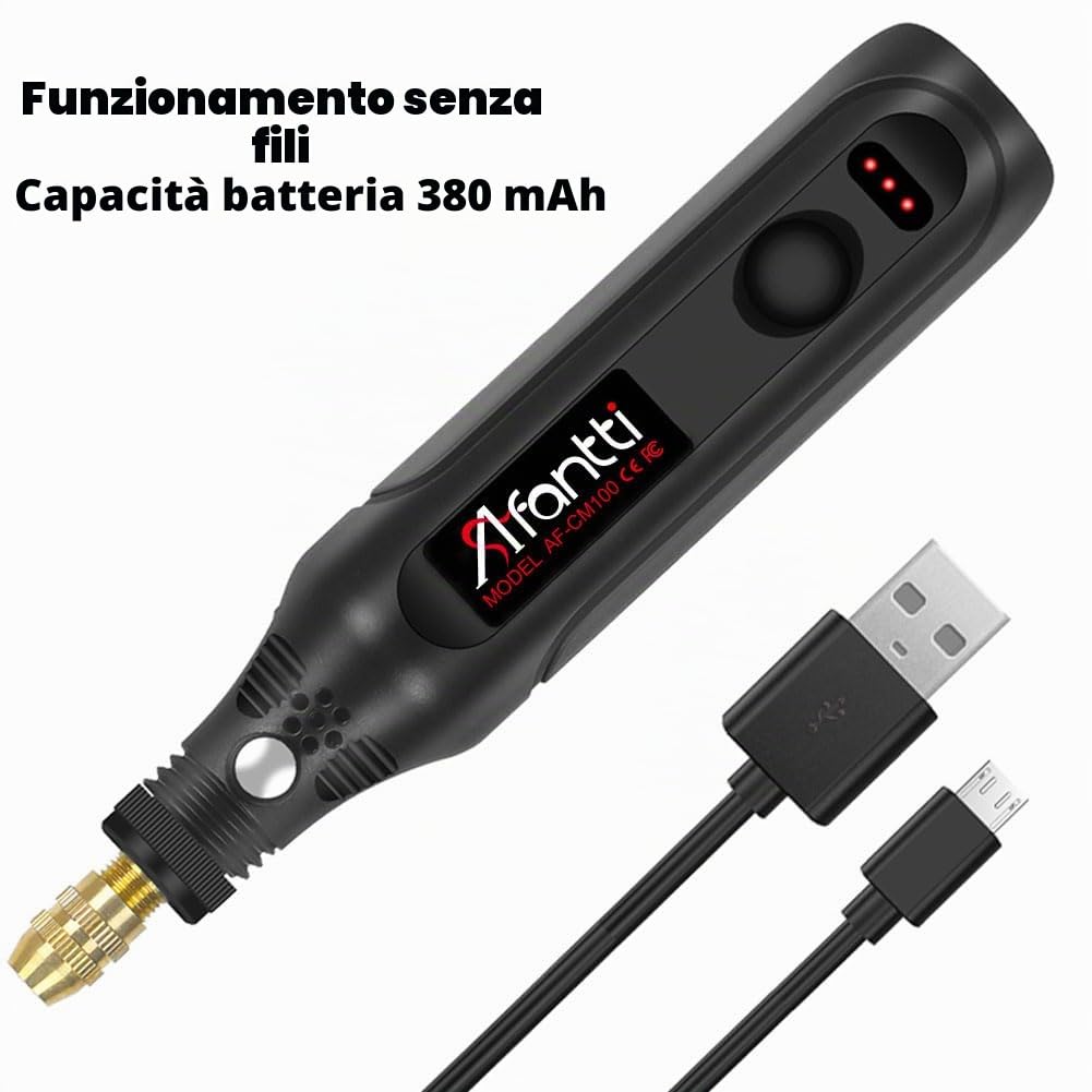 Mini Utensile Rotante Strumento Multifunzione Senza Fili Multiutensile Smerigliatrice Batteria Levigatore Rettifica | 101 Accessori | per Piccoli Lavori di Artigianato e Progetti