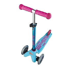 Mini Deluxe 3-Wheeled, Lean-to-Steer, Swiss-Designed Micro Scooter for Kids, Ages 2-5 - Turquoise