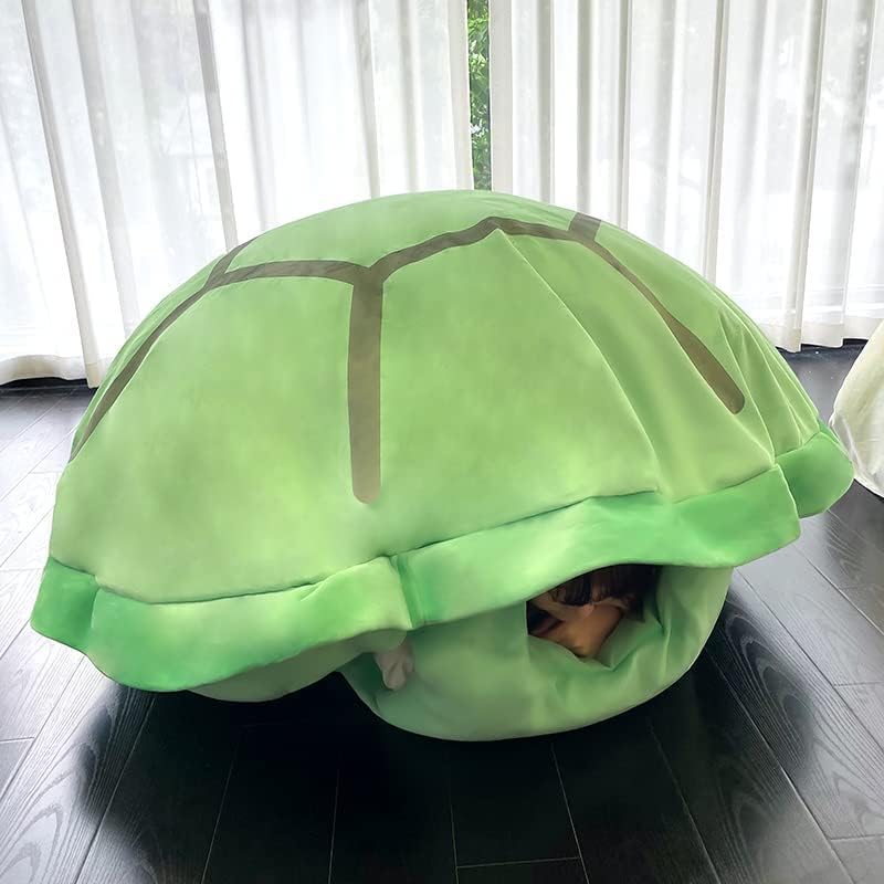 Miniatura 4 de Almohada de concha de tortuga para adultos, almohada gigante de conchas de tortuga, almohada de tortuga portátil (23.6 pulgadas)