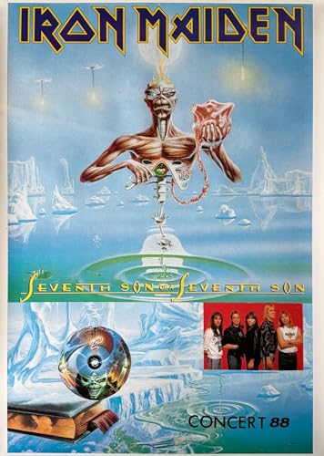 Poster Iron Maiden 68X91Cm résolvant le manque d'idées pour décorer un mur blanc