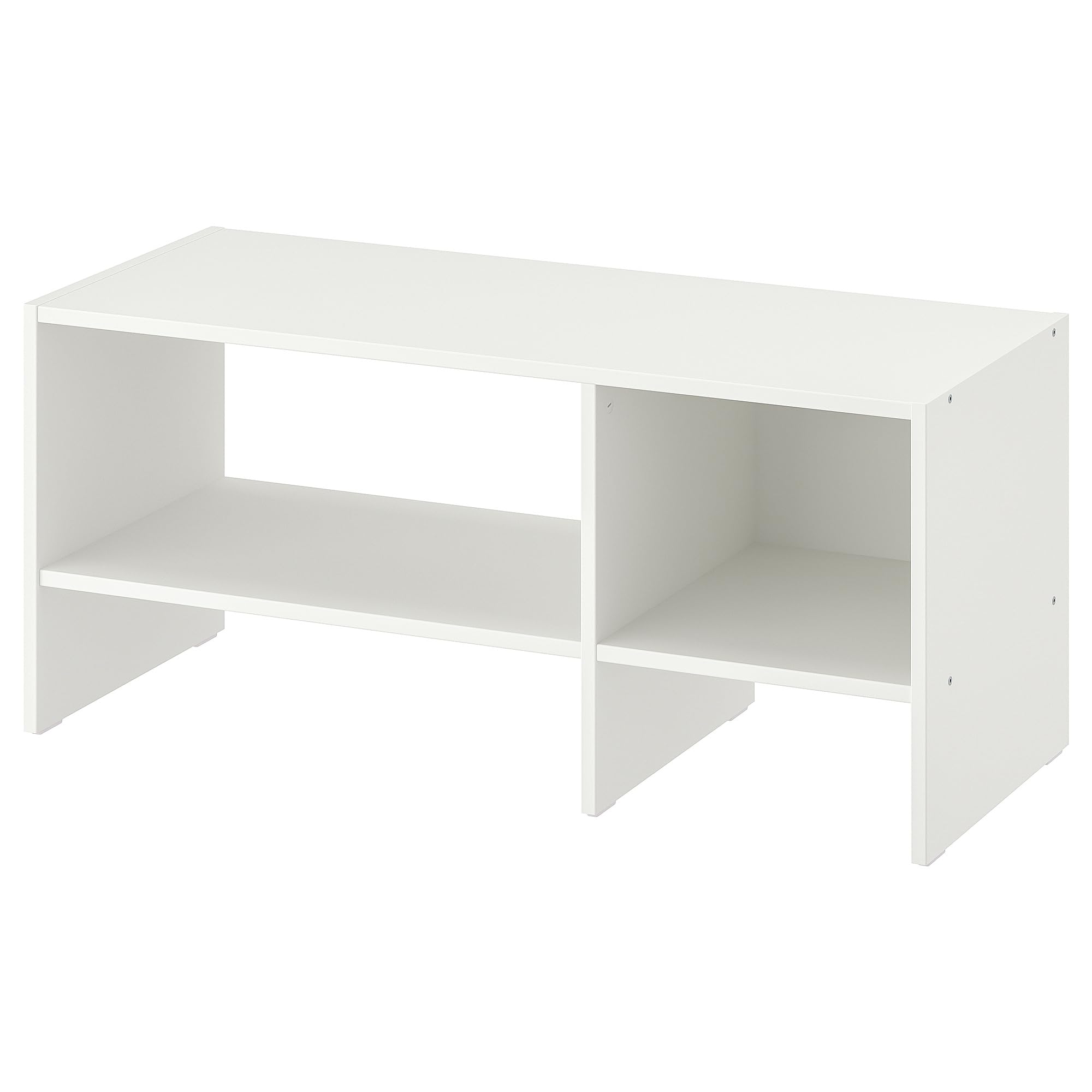 Banc TV BAGGEBO blanc ProTuning meuble gain de place salon