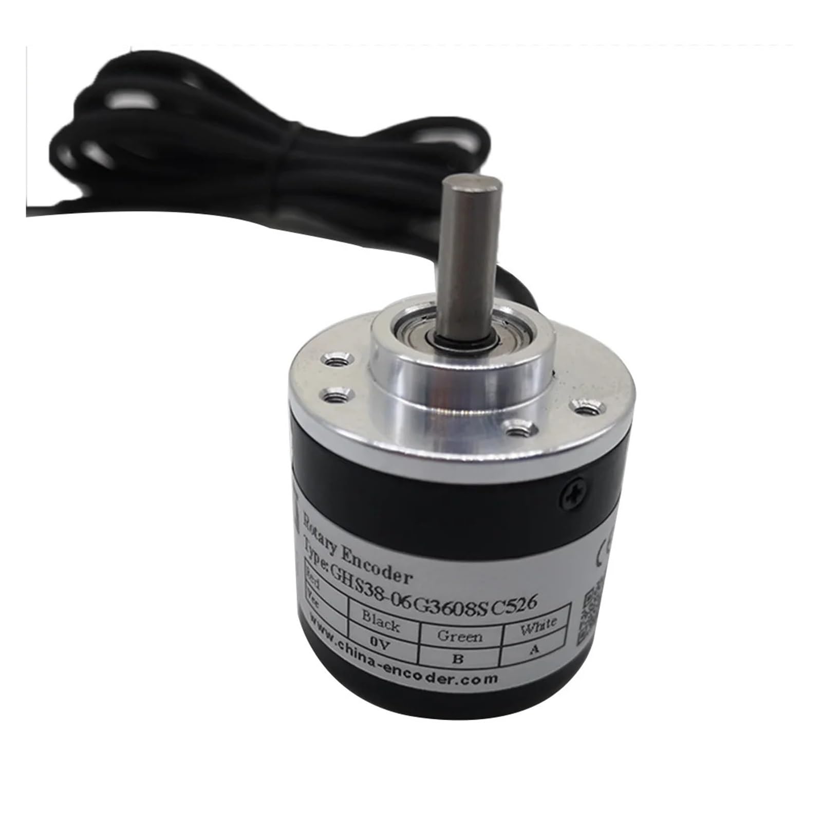 Codificador rotatorio incremental óptico GHS38 Sensor de Velocidad del Motor Salida Push-Pull Eje 8 mm(200ppr)
