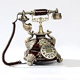 Antiguo/Antiguo/teléfono/botón/Manos Libres/teléfono Fijo de Resina estéreo Manos Libres teléfono/teléfono con Cable teléfono Fijo Fijo