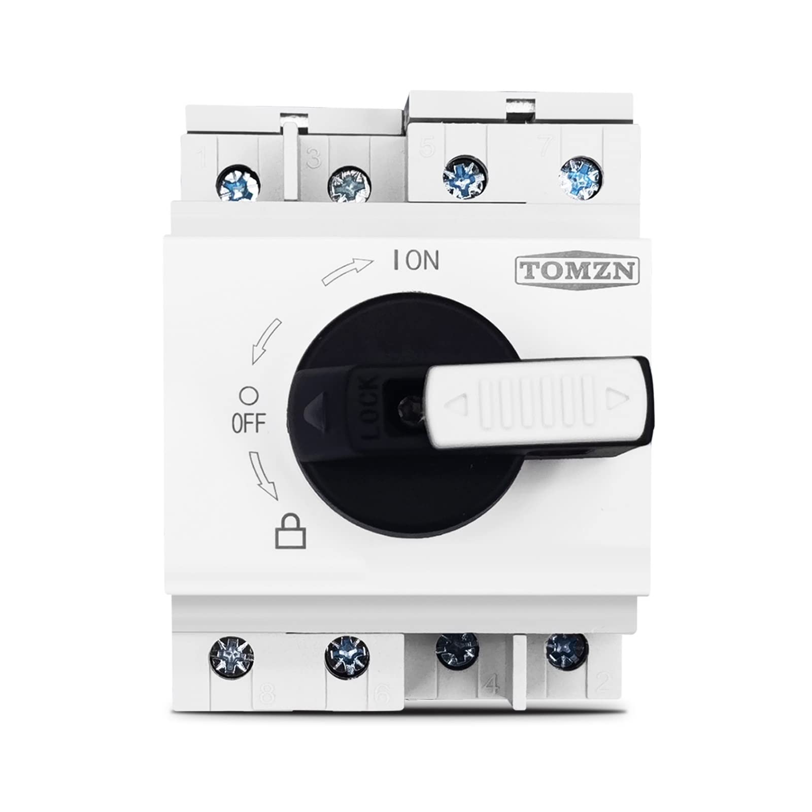 QRUYHBAJU PV DC 1200V 32A Din Rail Solar Rotating Handle Isolator Rotary Switch Disconnector for Solar