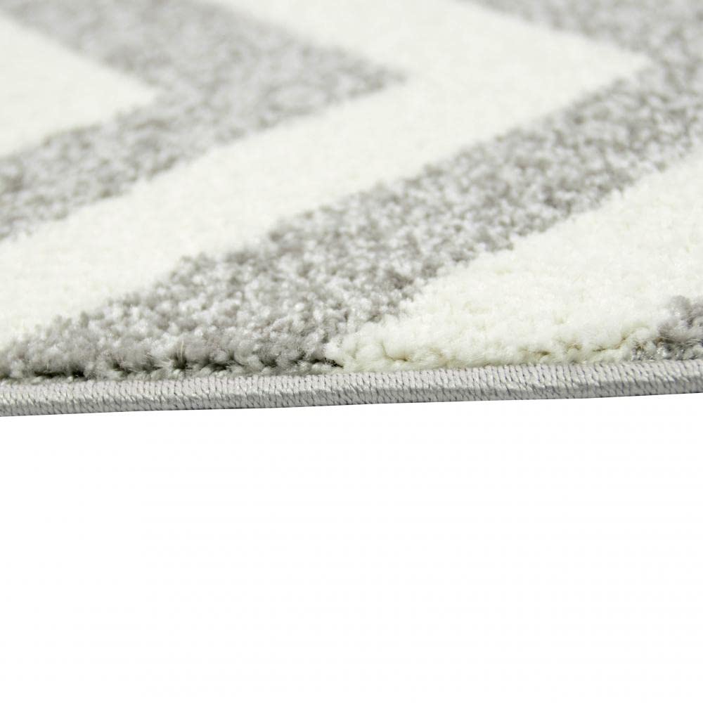 Tapis de salon au design scandinave gris vert crème Größe 120x170 cm