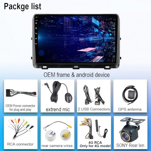 Pantalla Carplay Kia Ceed táctil inalámbrica con procesador 4 nuclear y memoria 32G 6