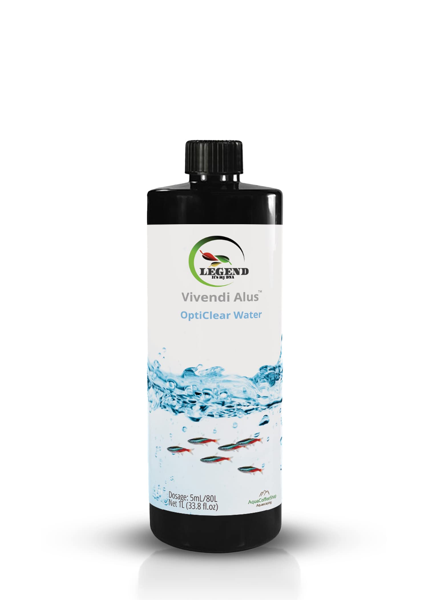 Legend Vivendi Alus Traitement de l'eau transparente pour aquarium 100 ml, 250 ml, 5000 ml, 1000 ml