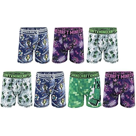 Minecraft Boys' Briefs and Boxer Briefs available in Multiple Pack Sizes in sizes 4, 6, 8, 10 and 12 Cover