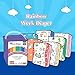 Adult Diaper One time Diaper Adult Baby Diaper Lover ABDL 7 Pieces (Rainbow Week Diaper)