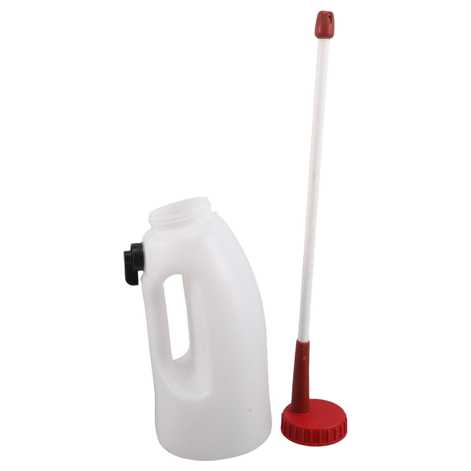INOOMP Biberon per Vitelli e Agnelli da 4l in Plastica Bianco Tubo di Alimentazione per Fattoria, Alimentazione Accurata e Supporto Immunitario per Capre e Agnelli