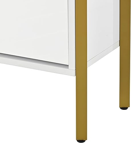 Vista 40 de RUNNA Organizador delgado de entrada con 2 cajones abatibles, armario de almacenamiento de zapatos con parte superior de vidrio templado con cajón